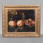 Nature morte aux grenades et raisins, école italienne, fin XVIIe siècle