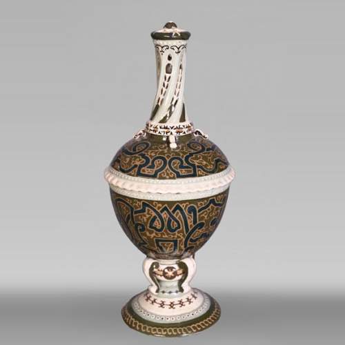 JOUNEAU Prosper – Grand vase ajouré hispano-mauresque
