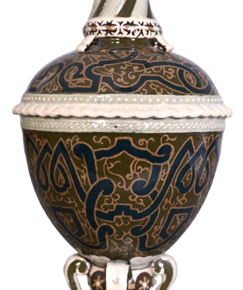 JOUNEAU Prosper – Grand vase ajouré hispano-mauresque JOUNEAU Prosper – Grand vase ajouré hispano-mauresque-3