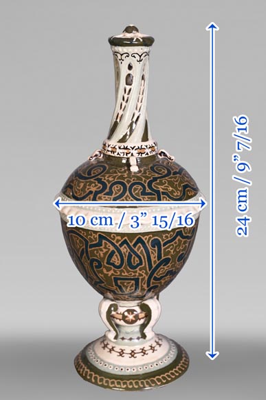 JOUNEAU Prosper – Grand vase ajouré hispano-mauresque JOUNEAU Prosper – Grand vase ajouré hispano-mauresque-5