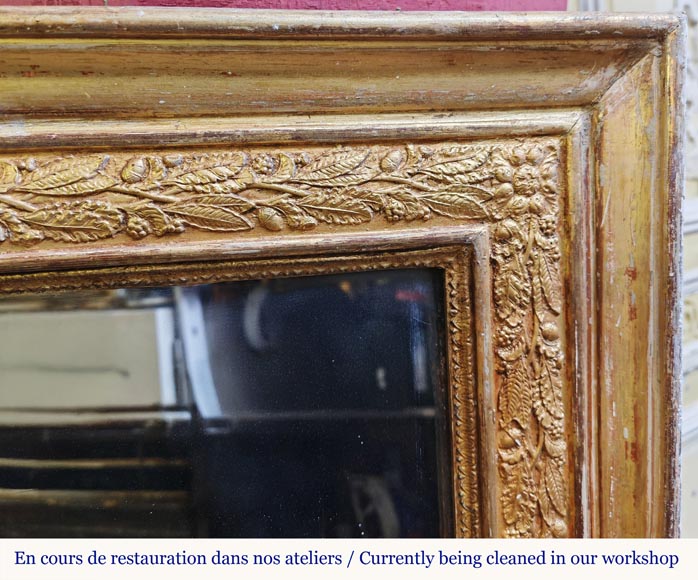 Trumeau d'époque Restauration à motif floral Trumeau d'époque Restauration à motif floral-2