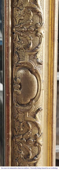 Trumeau doré de style Régence richement décoré Trumeau doré de style Régence richement décoré-4