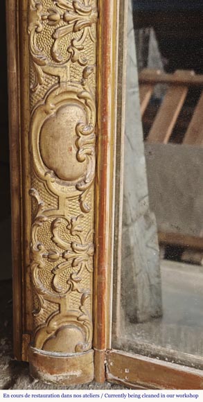 Trumeau doré de style Régence richement décoré Trumeau doré de style Régence richement décoré-6