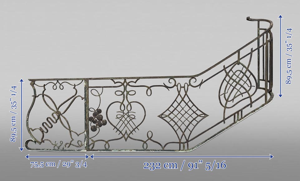 Rambarde d’escalier en fer forgé Rambarde d’escalier en fer forgé-5