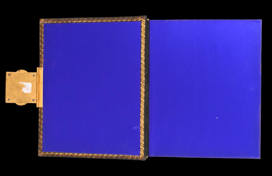 Julien-Nicolas RIVART (1802-1867) – Album photo à décor de marqueterie de porcelaine sur cuir Julien-Nicolas RIVART (1802-1867) – Album photo à décor de marqueterie de porcelaine sur cuir-8