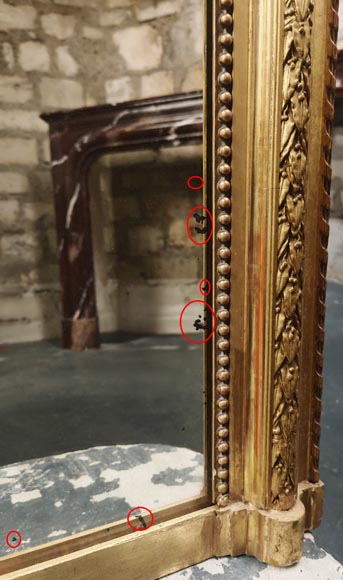 Trumeau doré de style Louis XVI aux instruments de musique Trumeau doré de style Louis XVI aux instruments de musique-7