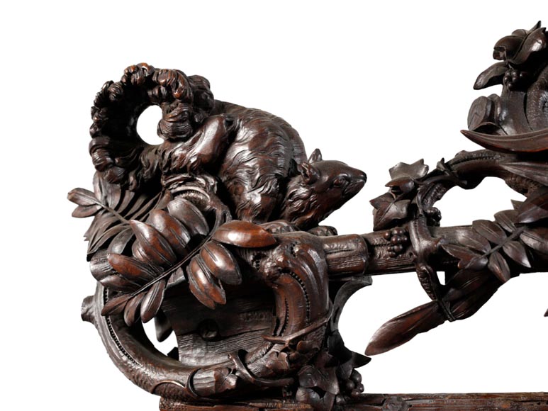 Jean-Pierre TAHAN & Joseph CREMER, buffet à deux corps sculpté avec panneau de marqueterie appelé “Meuble de Fantaisie” Exposition 1855-4