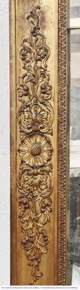 Petit trumeau d'époque Louis Philippe doré, richement décoré Petit trumeau d'époque Louis Philippe doré, richement décoré-2