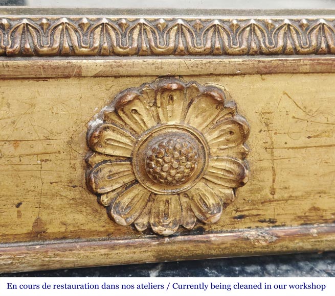 Petit trumeau d'époque Louis Philippe doré, richement décoré Petit trumeau d'époque Louis Philippe doré, richement décoré-6