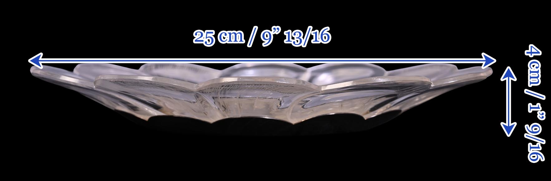 Maison CARDEILHAC, assiette décorative en verre et argent doré-7