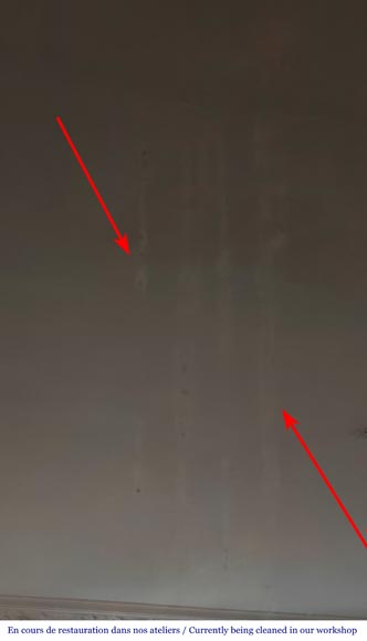 Trumeau de style Louis XVI décoré d'une guirlande florale-4