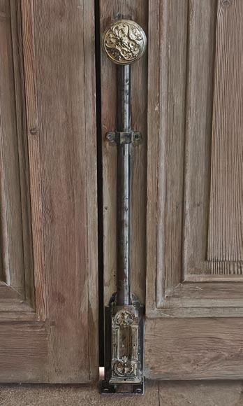 Ensemble de 4 doubles portes en bois sculpté-5