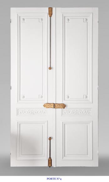 Ensemble de 4 doubles portes en bois sculpté-21