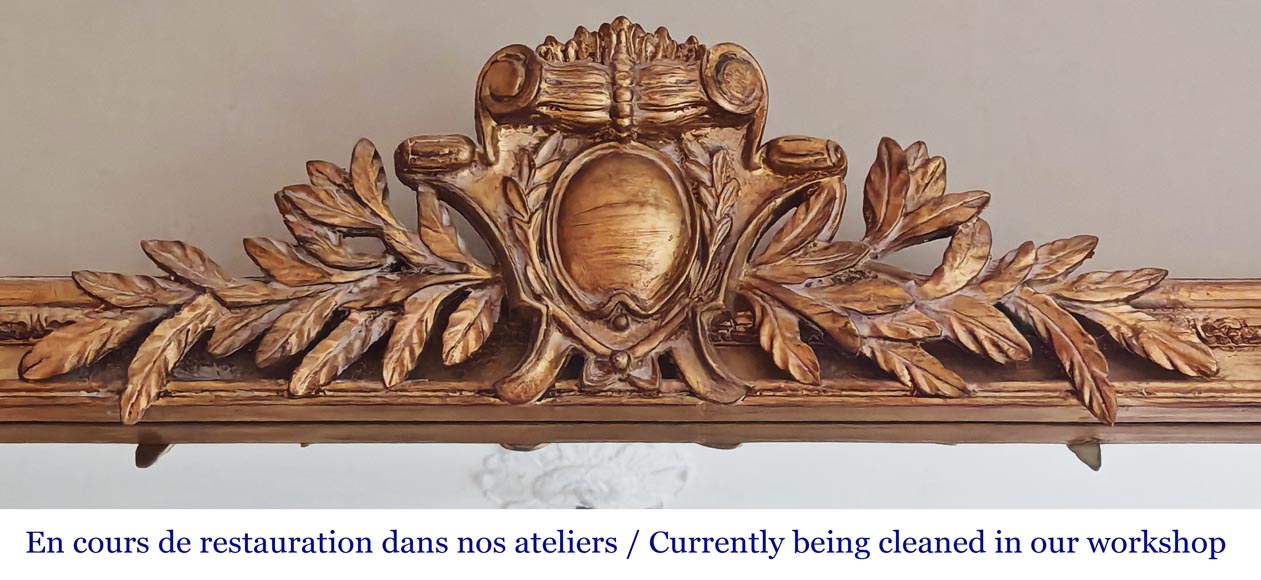 Trumeau doré de style Napoléon III-1