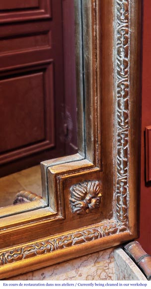 Trumeau doré de style Napoléon III Trumeau doré de style Napoléon III-4