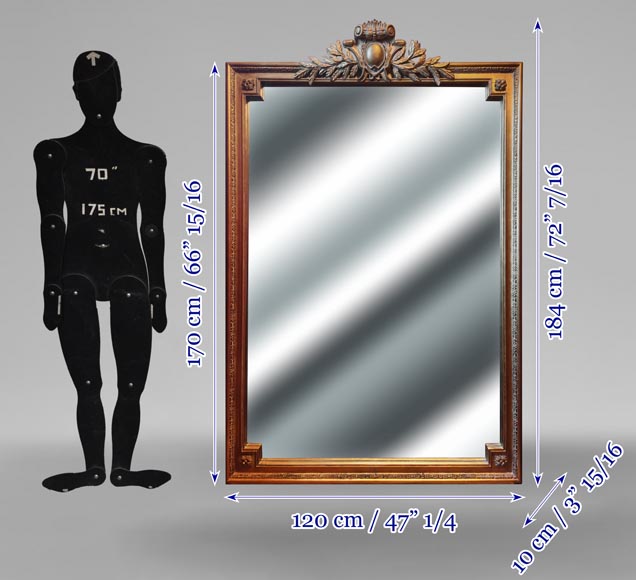 Trumeau doré de style Napoléon III Trumeau doré de style Napoléon III-6