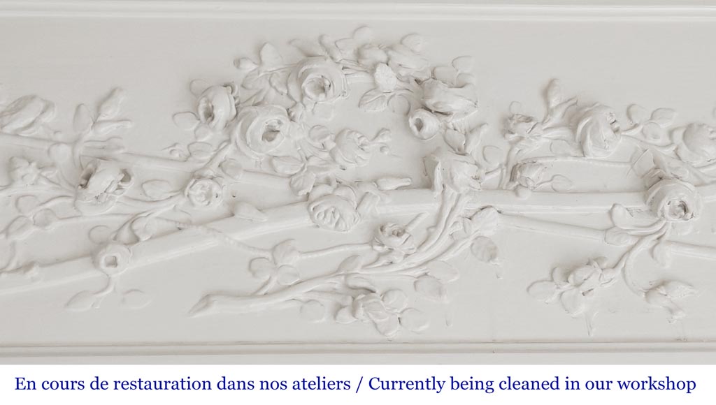 Trumeau de style Louis XVI à la couronne de rose-2