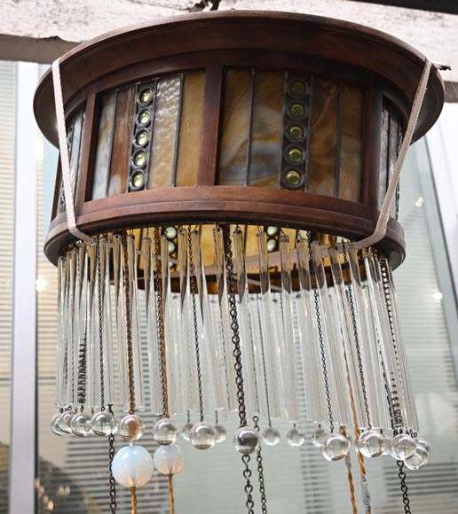 Luminaire à suspension, art déco-4