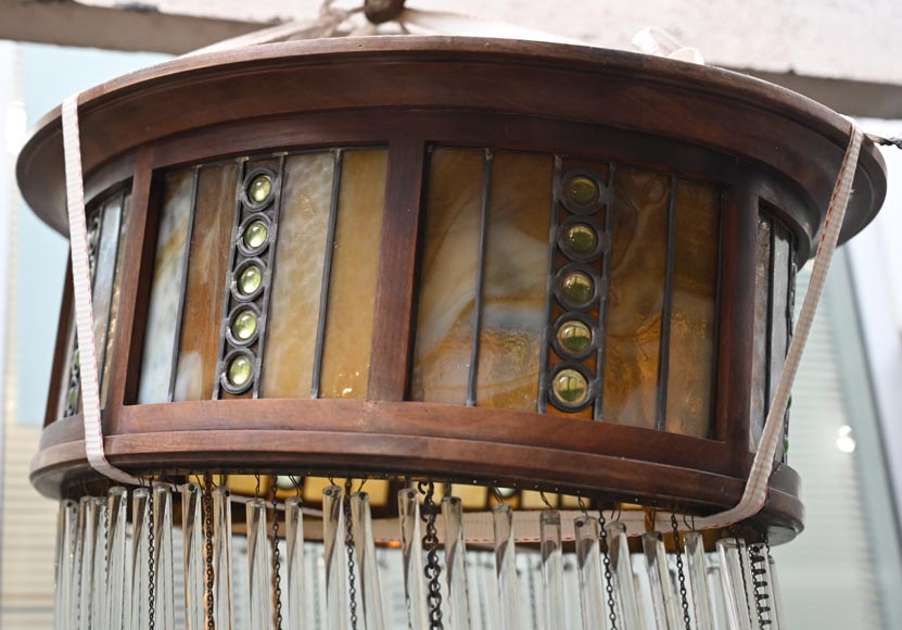 Luminaire à suspension, art déco-5