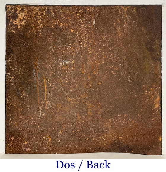 Plaque de cheminée aux armoiries couronnés-8