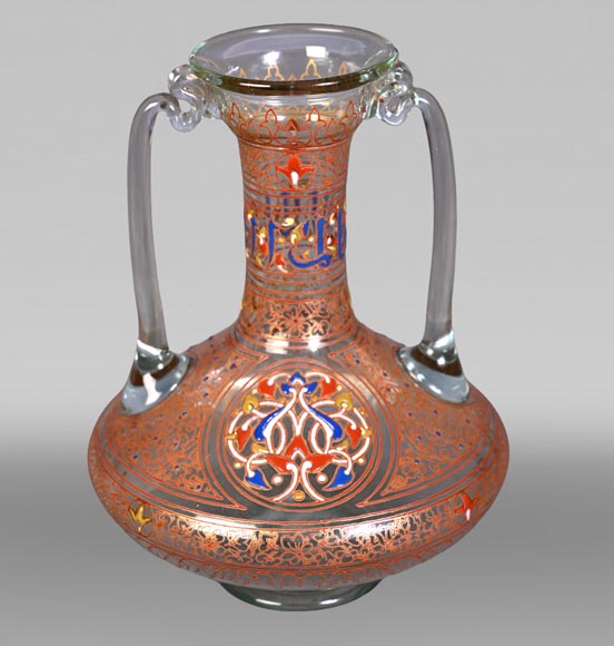 Philippe-Joseph BROCARD (1831-1896), vase orientalisant Philippe-Joseph BROCARD (1831-1896), vase orientalisant-0