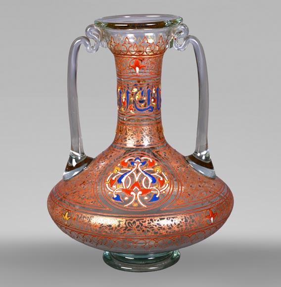 Philippe-Joseph BROCARD (1831-1896), vase orientalisant Philippe-Joseph BROCARD (1831-1896), vase orientalisant-1