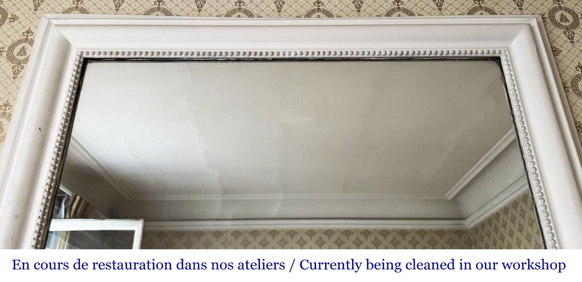 Trumeau de style Louis XVI avec un filet de perle Trumeau de style Louis XVI avec un filet de perle-1