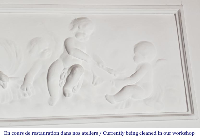 Trumeau de style Louis XVI à décor de Putti-2