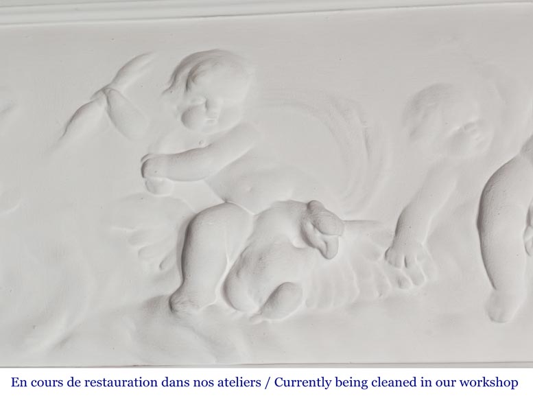 Trumeau de style Louis XVI à décor de Putti-3