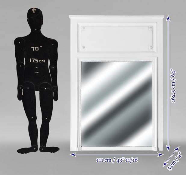 Trumeau de style Louis XVI à décor de perle-5