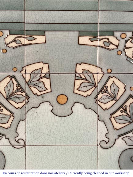 SARREGUEMINES, Tableau en céramique 