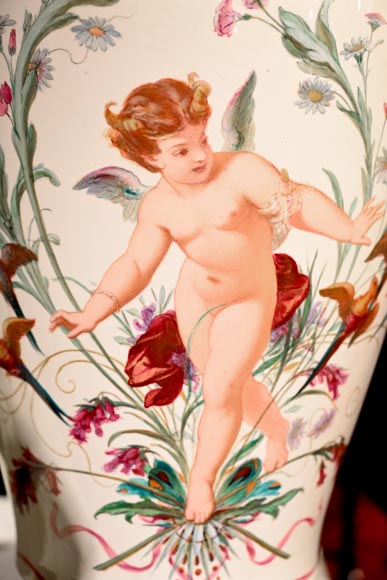 Manufacture de SÈVRES, Paire de vases Rhodes commandée par la Maison de l’Empereur Napoléon III-3