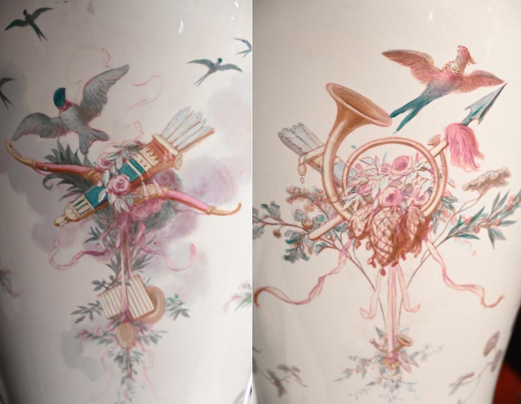 Manufacture de SÈVRES, Paire de vases Rhodes commandée par la Maison de l’Empereur Napoléon III-5