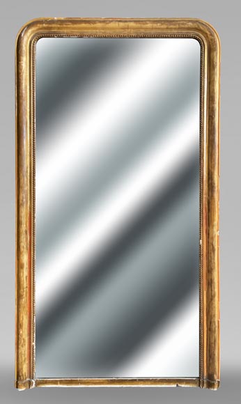 Trumeau doré de style Louis XVI au filé de perle-0
