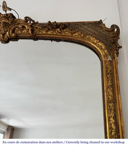 Trumeau de style Napoléon III décorée d'une palmette Trumeau de style Napoléon III décorée d'une palmette-5