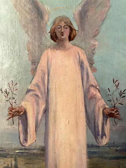 Charles-Édouard MAUGENDRE-VILLERS (1852-1922), Triptyque votif à la Vierge protectrice contre la peste Charles-Édouard MAUGENDRE-VILLERS (1852-1922), Triptyque votif à la Vierge protectrice contre la peste-7