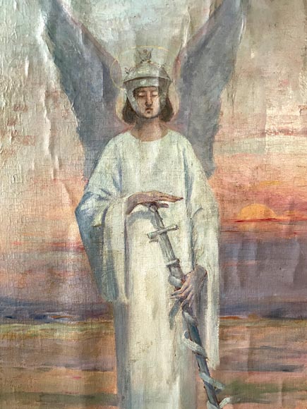 Charles-Édouard MAUGENDRE-VILLERS (1852-1922), Triptyque votif à la Vierge protectrice contre la peste Charles-Édouard MAUGENDRE-VILLERS (1852-1922), Triptyque votif à la Vierge protectrice contre la peste-10