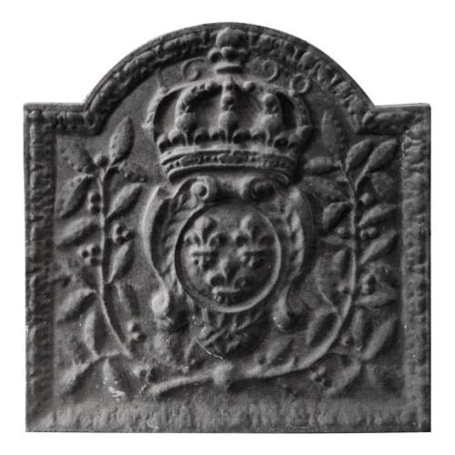 Plaque de cheminée moderne aux fleurs de lys