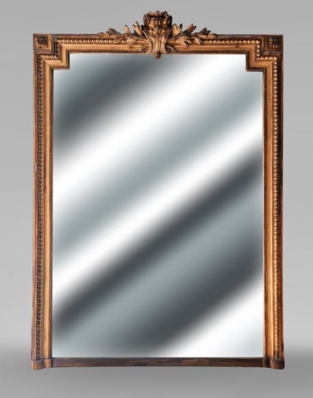 Trumeau doré de style Louis XVI richement décoré Trumeau doré de style Louis XVI richement décoré-0