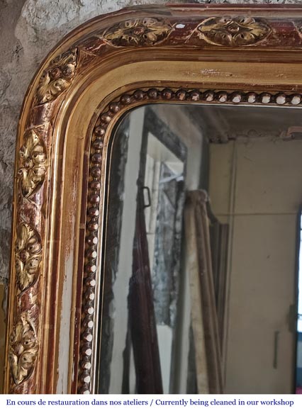 Trumeau doré de style Louis XVI à décor de frise-2