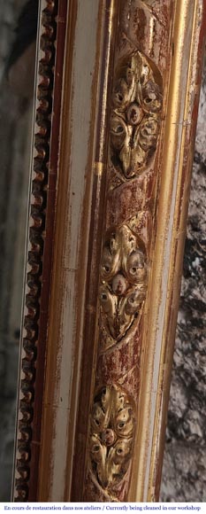 Trumeau doré de style Louis XVI à décor de frise-3