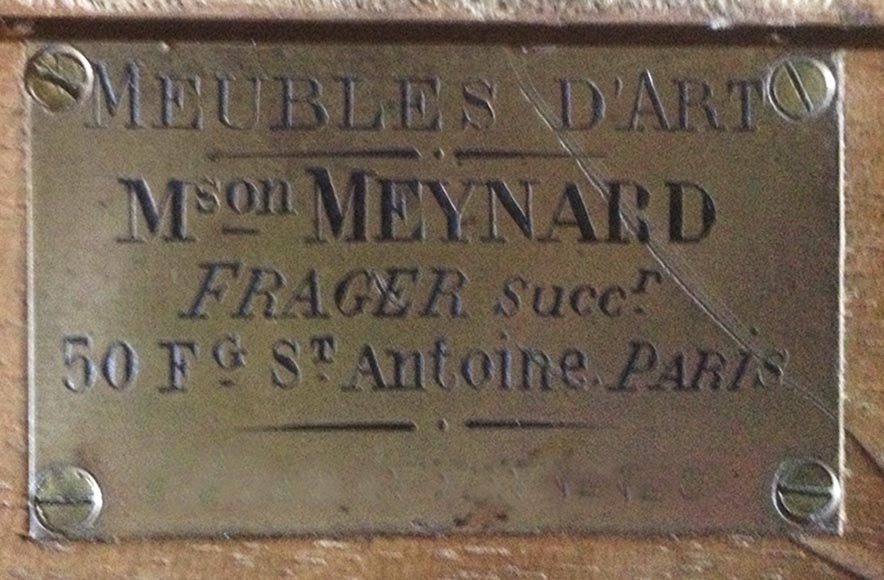 Eugène Frager, Maison Meynard (ébéniste), Ferdinand Barbedienne (bronzier), Louis-Constant Sevin (ornemaniste) - Exceptionnel ensemble de salle à manger en noyer-18