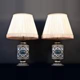 Edouard DAMMOUSE - Paire de lampe de style Néo-Renaissance datée de 1885