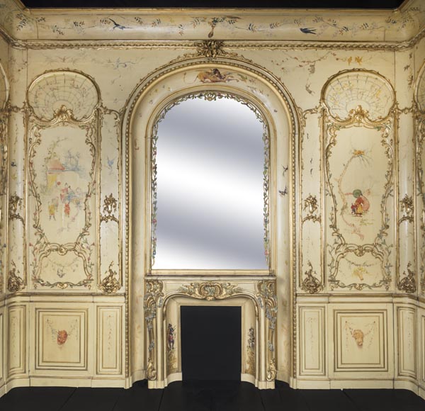 Panelled room with fine chinoiserie decoration from the Villa Les Cèdres,  King Leopold II’s residence  in Saint-Jean-Cap-Ferrat, Côte d’Azur_fr