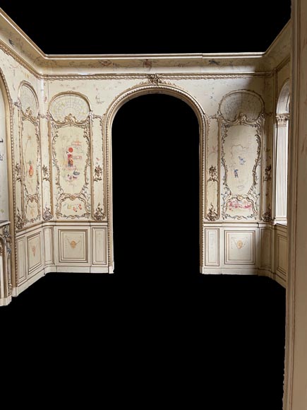 Panelled room with fine chinoiserie decoration from the Villa Les Cèdres,  King Leopold II’s residence  in Saint-Jean-Cap-Ferrat, Côte d’Azur_fr