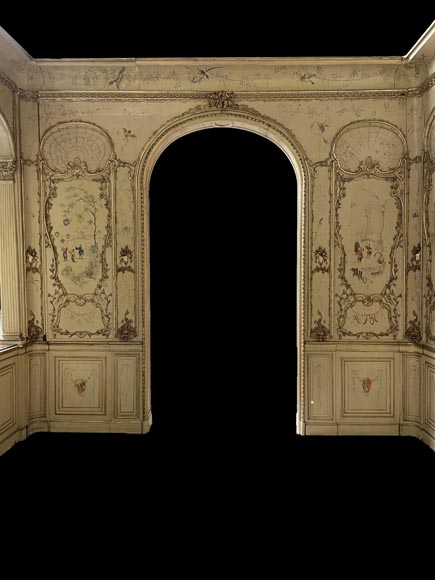 Panelled room with fine chinoiserie decoration from the Villa Les Cèdres,  King Leopold II’s residence  in Saint-Jean-Cap-Ferrat, Côte d’Azur_fr