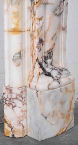 Cheminée de style Louis XV en marbre breccia Nuvolata-9