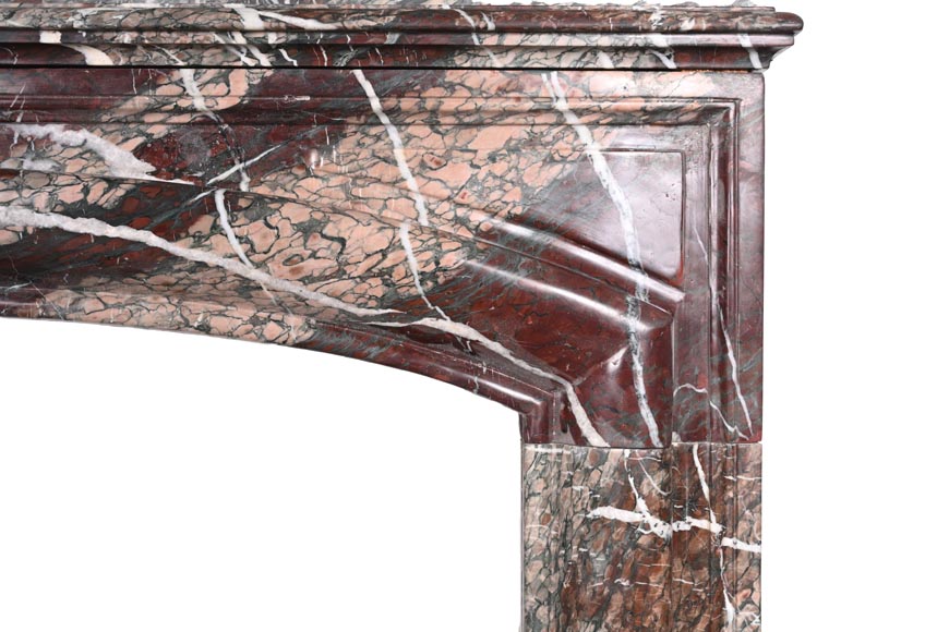 Cheminée en marbre Campan de style Louis XIV, bronzes (d’après CLODION)-11
