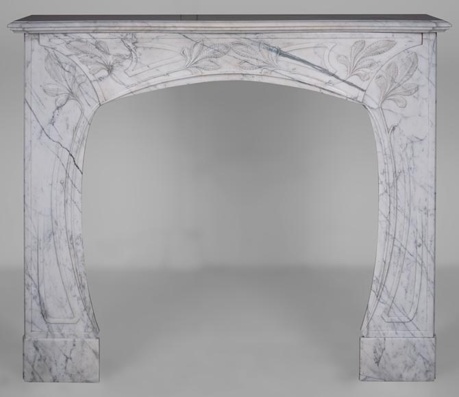 Cheminée Art Nouveau en marbre-0
