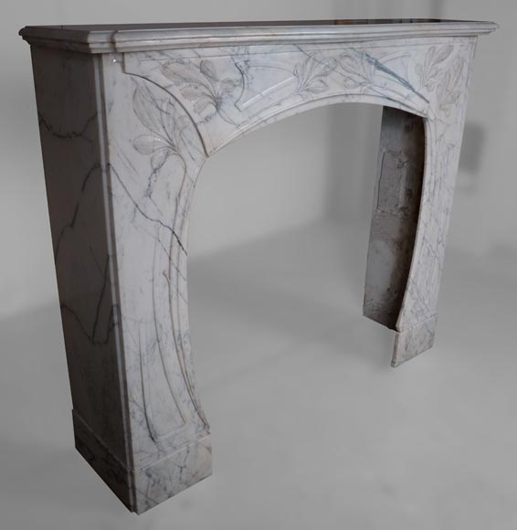 Cheminée Art Nouveau en marbre-2